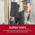 Oudain 200 Pcs Microfiber Cleaning Cloth 16x16 Inch Microfiber Towels for Car Ultra Absorbent Cleaning Rags Reusable Lint Free Streak Free Detailing Towel for Car Washing Drying Dusting (Black)