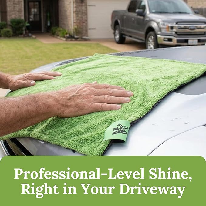24" x 45" Extra Large Microfiber Towels for Car Drying Towel – 1200 GSM Twisted Loop Cloth, Ultra Absorbent, Streak-Free, Lint-Free, Scratch-Free, Edgeless Quick Drying Towel