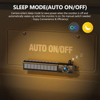 Solar Wireless Backup Camera, 1080P 5" IPS Monitor & Auto On Off Back Up Camera, 2 Mins Easy Setup Battery Powered Night Vision Waterproof, Reverse Camera for Car SUV Truck Van Trailer