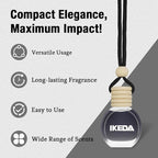 Ikeda Car Air Freshener: Hanging Car Smell Air Freshener | 10ml Hanging Car Perfume | Long Lasting Fragrance | Strong Scents Diffuser for Auto Home (Dark Night)