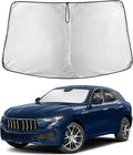 EcoNour Windshield Sunshade Compatible for Maserati Levante 2017-2022 2023 2024, Sun Visor for Front Windshield & Window Sun Shade Cover, UV Heat Blocker & Protector, Car Accessories