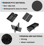 3PCS Center Console Organizer Compatible with 2023-2026 Honda Pilot/2026 Honda Passport Insert Divider Tray & Armrest Storage Box Divider Storage Tray Interior Accessories