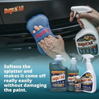 Bugs N’ All Bug Sponge - Bug and Tar Remover for Car Exterior and Interior - Ultra Soft Mesh Car Wash Sponge for Scratch Free Scrubbing - 8.25 by 4.75 inch, 1 Pack