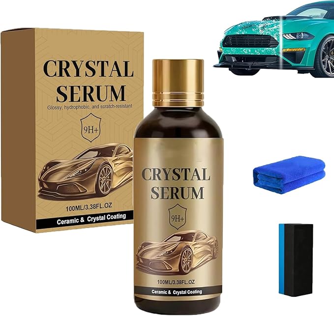 PTZ Crystal Serum, PTZ Crystal Serum for Cars, Ceramic Car Coating Kit, Advanced Graphene Ceramic Coating for Cars, 9h Graphene Coating for Auto Car Detailing (1Pcs)