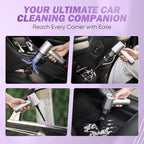 SakerPlus Mini Vacuum Cleaner, 3 in 1 Cordless Handheld Vacuum Cleaners, 18000Pa High Power Car Vacuum Cleaner with Brushless Motor,Adjustable Car Vaccum Portable for Cars,Desktop (Sliver and Purple)