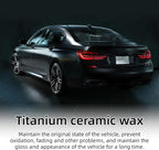 Titanium Ceramic Car Wax,Professional Paint Protection, Waterproof Formula with Graphene, Brazil Wax, Long-Lasting Paint Protection for All Vehicle Types