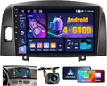 4+64GB Android 15 Car Stereo for Hyundai Santa 2004-2008 Wireless Carplay Android Auto 9" Touch Screen Car Radio Dash Kit with GPS WiFi Bluetooth SWC DSP EQ Mirror Link Backup Camera