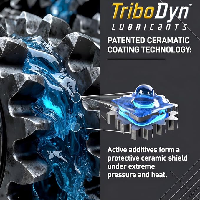 Tri-Ex2 75W-140 Synthetic Gear Oil - API GL-5/MT-1 - Patented Ceramic Technology - Case of 4 Gallons (4 Gallon Case, 75W-140)