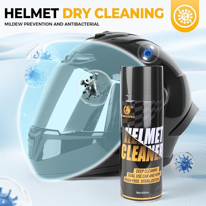 DONKEYPRO Car Interior Foam Cleaner - 2026 New Powerful Multi-Purpose Foaming Spray for Seats, Leather, Helmet Care, Fabric, Upholstery & Carpet - Deep Cleaning Magic Foam for Car & House 450ML