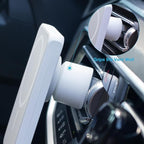 7.5W MagSafe Wireless Car Charger Mount Pro Strong Magnetic Vent Holder for iPhone 15/14/13/12 Series & More, 360° Rotation & Overheat Protection, White