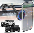 CloudValley Ford Bronco Phone Mount 2021-2026 2/4 Door, Magnetic Phone Holder with Aluminum Alloy, 360° Adjustable Off-Road Stable, No Drill No Damage Easy Install, Compatible with iPhone 17-12