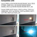 iJDMTOY Super Bright 2W High Power Aqua Ice Blue Full LED Trunk Cargo Area Light w/Switch Compatible with Lexus, Compatible with Toyota, Powered by 18-SMD LED Diodes
