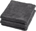 40X40cm Microfiber Towel for Car Washing and Detailing, Thickened Drying and Cleaning Cloth(Gray 2pcs)