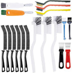 18Pcs Crevice Gap Cleaning Brush,Door Window Track Groove Corner Crevice Cleaning Brushes for Cleaning Window Grooves, Bathroom, Toilet Corner, Kitchen, Faucet, Sink(18PCS)
