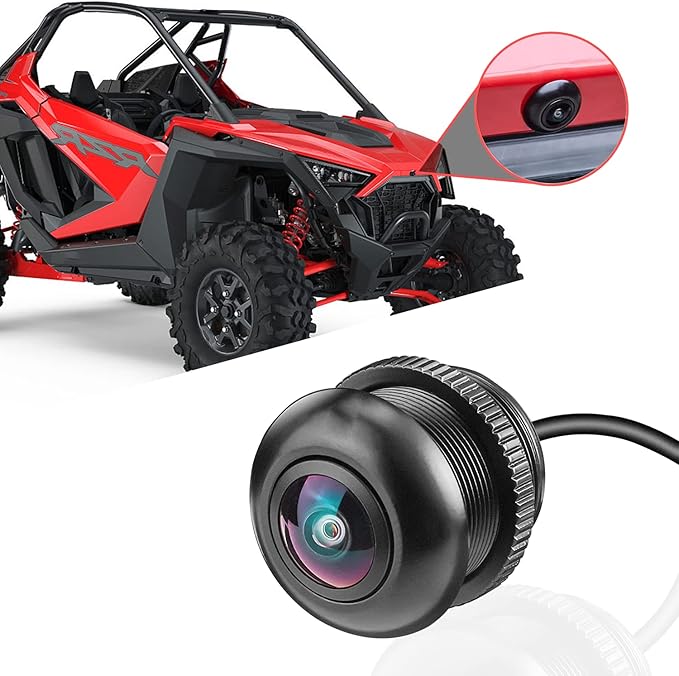 RZR Front Camera Kit, 720P HD 170 Degree Wide Angle, Plug and Play Compatible with Polaris RZR PRO XP Turbo 1000 900 PRO R