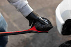 Detail Factory - Fender Well Brush - Ergonomic ProGrip Handle, Stiff Synthetic Bristles, Ergonomic Design, Clean Your Wheel Wells with Ease - Solar Flare