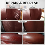 Leather Recoloring Balm, 12oz Large Size Leather Dye, Color Restorer, Scratch Repair, Furniture & Couch Restorer Kit, Repair Kit for Furniture(Maroon)