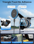 Tesla Car Mount Charger, [Heat Restriction] [LED RGB HandsFree] Wireless Car Phone Holder Charger, Magnetic Phone Holders for Your Car for Tesla Model Y/3/S/X Screen for 17/16/15/14/13/12 Series
