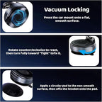 Upewefi 2026 Upgraded Car Phone Holder for Mag Safe, 3500gf Strongest Magnetic, 360° Adjustable Car Phone Holder, Phone Holders for Your Car (2pcs-Ring Shaped Black)