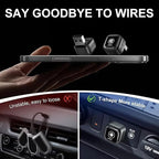 Wireless Carplay Adapter 2in1, 2026 Upgrade Wired to Wireless for CarPlay/Android Auto, WiFi 6 Mini Plug & Play, USB/Type C, Smart Button Dongle Auto-Connect for iPhone iOS 10+ Android 11+