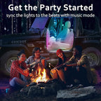 HMYC Acrylic Interior Car LED Strip Light with APP, 18-in-1 128 Colorful 6 Pieces Fiber Optic Car Decoration Atmosphere Light Kits, Dual Zone Music Sync Rhythm RGB Neon Lighting for All Cars