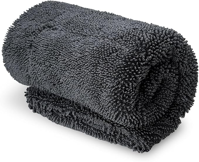Car Microfiber Towels, 11.8" × 11.8" Ultra Absorbent Drying Towel Twisted-Loop Detailing Cloth, 1200GSM Thick Cleaning Cloth Scratch-Free Quick Dry Towel for Car Truck SUV