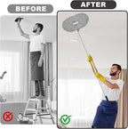 Storystore Ceiling Fan Cleaner Duster - Adjustable Duster with Extension Pole,Dusters for Cleaning Fan Blade, Walls and Cobweb (Grey)