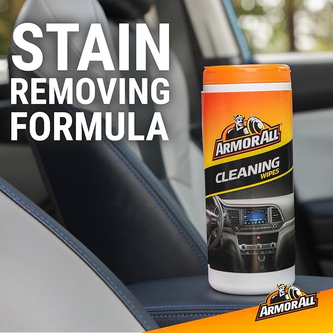 Armor All Interior Car Cleaning Wipes, Car Wipes for Dirt and Dust, 30 Count