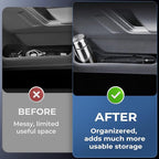 4PCS Door Side Organizer Storage Tray for Toyota RAV4 Interior Accessories, Front & Rear Door Storage Insert Tray for 2026 RAV 4, Black