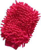 House Cleaning and Car Washing Gloves, Home Dusting Microfiber Mitts, Wash Clean Polish Faster (2-Pack, Pink/Blue)