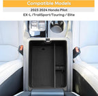 LFOTPP Center Console Organizer Compatible with 2023-2026 Honda Pilot/2024 2025 Ridgeline/2024-2026 Passport ABS Material Armrest Console Organizer 2026 Honda Trailsport Accessories