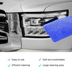 2 PCS Clay Mitt, Fine Grade Microfiber Claying Bar Glove Car Detailing Towels, Scratch-Free Cleaning & Polishing Clay Eraser Mitts for Vehicle Surface, Car Accessories (Blue)