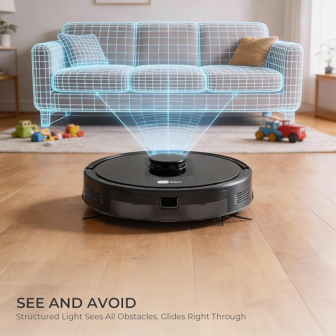Apical Life Robot Vacuum and Mop (4000Pa) + Handheld Vacuum Cordless (16000Pa) Bundle, Smart Robotic Vacuum with Self-Charging & 150 Min Runtime + 100W Portable Vacuum for Car & Home, Pet Hair, Hardwo