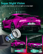 4K Dash Cam, 4K+2K Dash Cam Front and Rear W/ 5GHz WiFi & APP Control 64GB Included, 3.2" IPS Screen Car Dash Cam W/ 24H Parking Monitor, G-Sensor Night Vision, Loop Recording