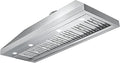 CHETTO C 48 inch Range Hood Kitchen Vent Hood with 1150 CFM Blower 304 Grade Stainless Steel with LED Lights and Safe Filters, 8" Top Vent, 4-Speeds (48 inch, Stainless steel)