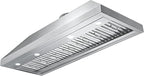 CHETTO C 48 inch Range Hood Kitchen Vent Hood with 1150 CFM Blower 304 Grade Stainless Steel with LED Lights and Safe Filters, 8" Top Vent, 4-Speeds (48 inch, Stainless steel)