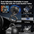 ELUTENG Suction Cup Phone Mount for Magsafe 360° Vacuum Magnetic Phone Holder for Car Metal Strut Car Mount Compatible for iPhone 17 16 15 14 13 12 & Samsung Android Magsafe Case
