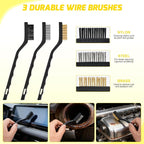 Nilight 52PCS Car Detailing Kit Auto Cleaning Tools Wash Set with Storage Carry Bag Home Use for Interior Exterior Deep Clean Polish Car Care Windshield Dashboard Seat Air Vents Wheels Tires, Yellow