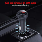 Cigarette Lighter Splitter 216W 4 Socket Car Cigarette Lighter Adapter Heavy Duty Truck Car USB Chager Multi Port USB C 12V/24V Independent Switches & Dust Cover & Waterproof for Car Devices