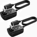 AC to DC Converter 2A 24W Car Cigarette Lighter Socket Adapter Power Cable 110-240V to 12V AC/DC for Automobile Home Use Car to Wall Plug（Under 24W only） (Pack of 2)