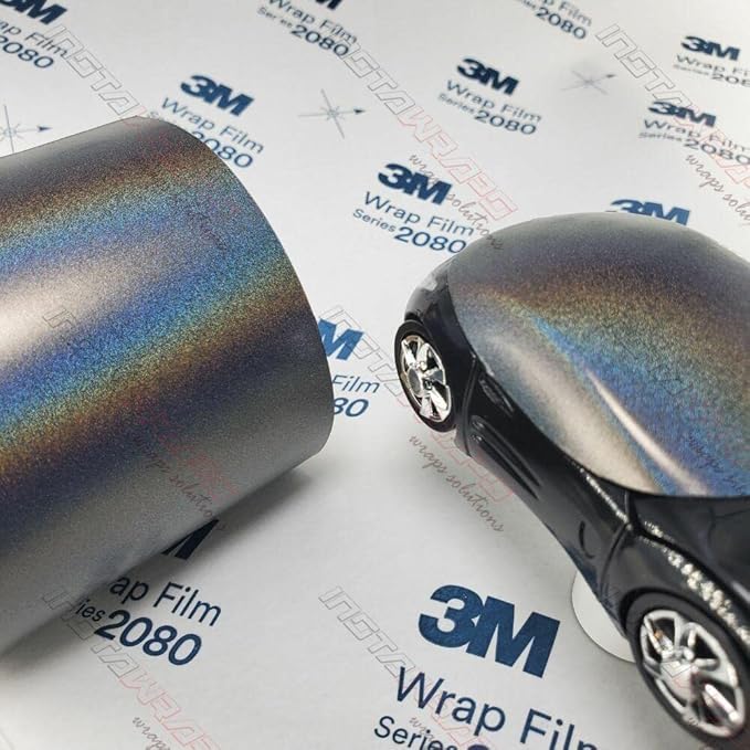 3M Car Wrap Roll 2080 Satin Flip Psychedelic | SP281 | (5ft x 10ft (50 Sq/ft)) | Automotive Vinyl Wrap for Cars - Car Interior Wrap & Exterior | w/Free Instawraps Pro Glove
