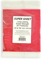 Super Sheet Large (8"x7") Under Seat Car Air Freshener, 3-PACK (Lick Me All Over)