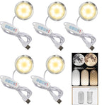 5PCS LED Lamp Kit 001 for Bambu Lab H2S/P2S/P1P/A1 Makerworld 3D Prints | 5V USB Powered, 3000K Warm White, Power-Off Color Storage, Adjustable Brightness & Color, DIY Hardware Spare Parts