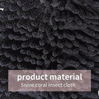 1 Pack 2 Black Car Wash Mitt Microfiber, Deluxe Scratch Free Microfiber Wash Mitt,9 Inches X 5.5 Inches Car Washing Care Cleaning Kit.