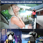 Robot Intelligent Aromatherapy Machine, Smart Cute Robot Car Air Freshener, Fine Spray/Fillable/Four-Gear Adjustment/Vibration Sensing/On-Off/Large Capacity Long-Lasting Fragrance/V1 (Red, Hilton)