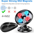 Coolpow【2 Packs 】Magnetic Phone Holder for car【Strong Magnet】phone holders for your car phone holder Mount for Car【4 Metal Plate】Universal Dash cell phone car mount for iphone Samsung car accessories
