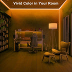 Tatazone 32.8ft 1800K COB Led Strip Lights with RF Remote, Dimmable Bright Adhesive Indoor Amber Led COB Light Strip for Cabinet, Painting, Room, Bed