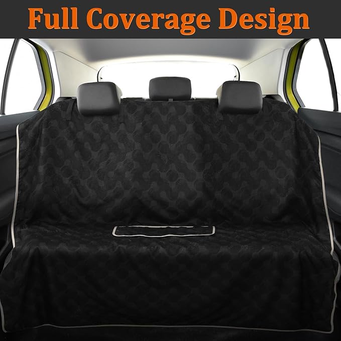 Lonfliness Car Seat Cover Towel Non Slip Back Seat Car Seat Towel Athletic Running Towel Washable Seat Cover for Gym Workout Sweat Outdoor Sport Beach Hiking Yoga (Midnight)