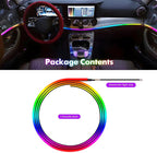 Upgraded Dreamcolor Acrylic Car Interior Lights Strips 43-inch