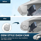Mangoal 4K Dash Cam Custom fit for 11th Honda Civic 2022-2026(Gray), Si Type R Hatchback XL Sport SE EX_L Touring 1.5 2.0T, Integrated OEM Look, UHD 2160P Video, WiFi & App, GPS, 64GB Card
